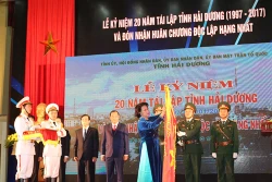 Chủ tịch Quốc hội Nguyễn Thị Kim Ngân dự Lễ kỷ niệm 20 năm tái lập tỉnh Hải Dương