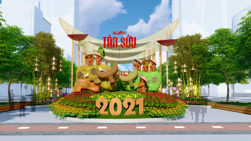 Đường hoa Nguyễn Huệ Tết Tân Sửu 2021 hứa hẹn rực rỡ với chủ đề “Thành phố Hồ Chí Minh: Văn minh - Hiện đại - Nghĩa tình”