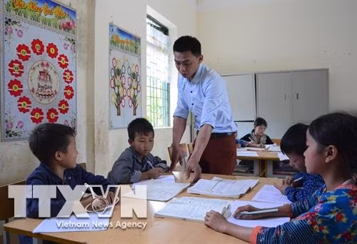 Giờ học tại trường tiểu học Chung Chải 2. Ảnh: Văn Dũng – TTXVN Giờ học tại trường tiểu học Chung Chải 2. Ảnh: Văn Dũng – TTXVN