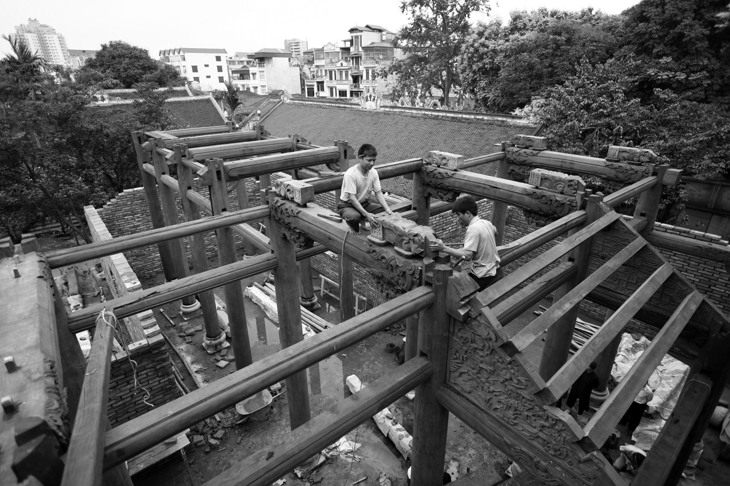 Mở rộng chùa Tĩnh Lâu (Tây Hồ). Ảnh: Lê Bích Le Bich (74).JPG