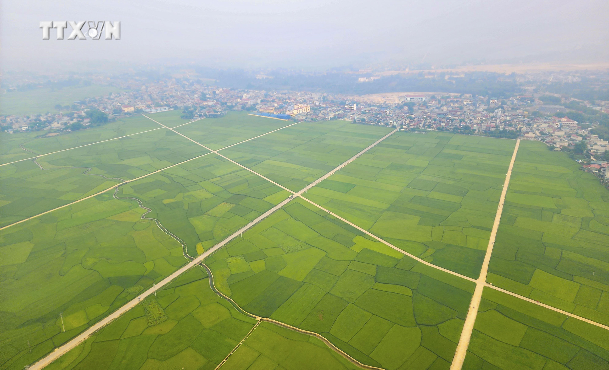 Cánh đồng Mường Thanh. Ảnh: Xuân Tư - TTXVN vna_potal_70_nam_chien_thang_dien_bien_phu_ngam_thung_lung_muong_thanh_tu_truc_thang_cua_khong_quan_viet_nam_7339029.jpg