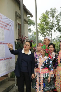 Rộn ràng không khí hướng tới ngày hội bầu cử tại vùng đồng bào dân tộc Lào Cai