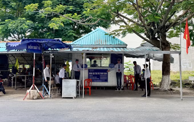 Chốt bán tại đường Lê Đại Cương, phường Vĩnh Tế, tỉnh An Giang, dự kiến sẽ được di dời sang nơi khác.