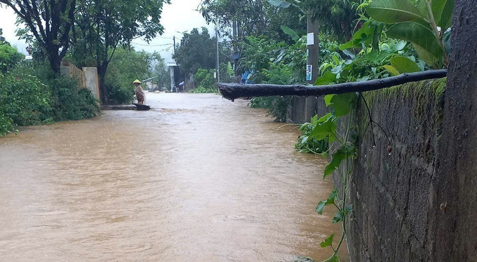 Hiện tại xã Bản Giang, huyện Tam Đường, tỉnh Lai Châu có 70 ngôi nhà bị ngập. Ảnh: TTXVN phát lai-chau1-8625.jpg
