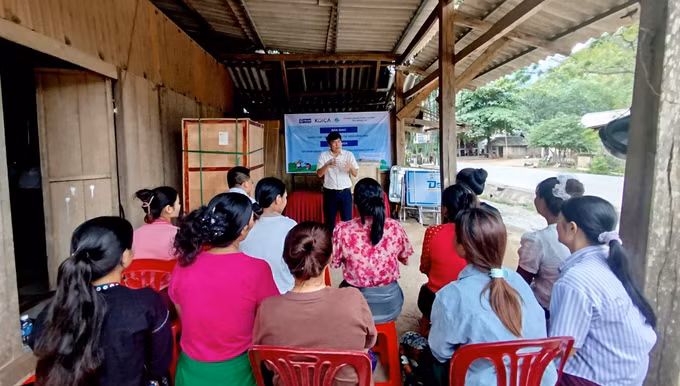 Các hoạt động của Dự án sẽ góp phần hỗ trợ đồng bào dân tộc thiểu số phát triển sinh kế nông nghiệp bền vững, nâng cao khả năng thích ứng với biến đổi khí hậu. Ảnh: TTXVN phát