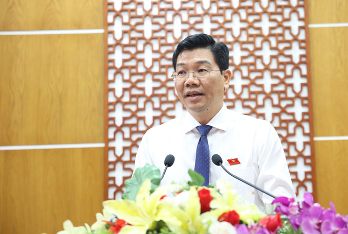 Phó Bí thư Thường trực Tỉnh ủy, Chủ tịch HĐND tỉnh Tây Ninh Nguyễn Mạnh Hùng phát biểu bế mạc kỳ họp.