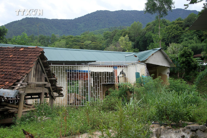 Những ngôi nhà bị hư hỏng do lũ quét tháng 10/2022. Ảnh: Văn Tý - TTXVN vna_potal_can_som_“an_cu”_cho_dong_bao_lu_quet_ky_son_nghe_an_7668648.jpg