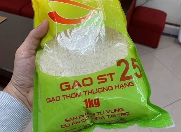 Gạo ST 25 của VIệt Nam. Ảnh: TTXVN gaot252-1-20240419180035.jpg