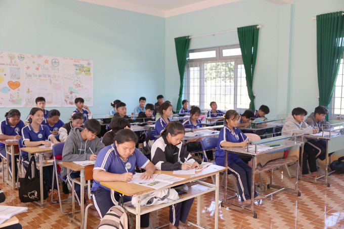 Từ nguồn vốn chương trình mục tiêu quốc gia phát triển kinh tế - xã hội vùng đồng bào dân tộc thiểu số và miền núi, Tuy Đức đã xây dựng nhiều trường học, góp phần nâng cao chất lượng dạy và học cho đồng bào dân tộc thiểu số 02.JPG