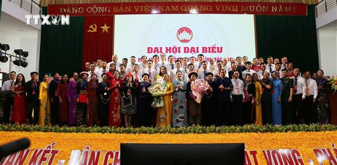 Đại hội đã hiệp thương cử 75 vị Uỷ viên Uỷ ban Mặt trận Tổ quốc Việt Nam tỉnh Bắc Kạn. Ảnh TTXVN phát vna_potal_dai_hoi_dai_bieu_mat_tran_to_quoc_viet_nam_tinh_bac_kan_lan_thu_vii_7519648.jpg