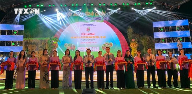 Lễ hội mùa trái chín 2024 “Lái Thiêu mùa hẹn”. Ảnh: Huyền Trang - TTXVN vna_potal_le_hoi_mua_trai_chin_2024_voi_chu_de_“lai_thieu_mua_hen”_7432781.jpg