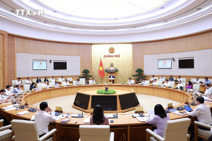 Phiên họp Chính phủ thường kỳ tháng 7 năm 2024. Ảnh: Dương Giang-TTXVN vna_potal_thu_tuong_chu_tri_phien_hop_chinh_phu_thuong_ky_thang_7_nam_2024_7521213.jpg