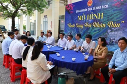 Gần dân, sát dân, hiểu dân qua mô hình 'Buổi sáng với nhân dân' ở Nha Bích