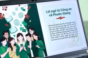 Công an Quảng Ngãi đổi mới hình thức tuyên truyền pháp luật trên không gian mạng