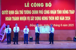 Đồng Tháp đón nhận Bằng công nhận hoàn thành nhiệm vụ xây dựng nông thôn mới