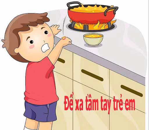 Người lớn bất cẩn, con trẻ bỏng nặng