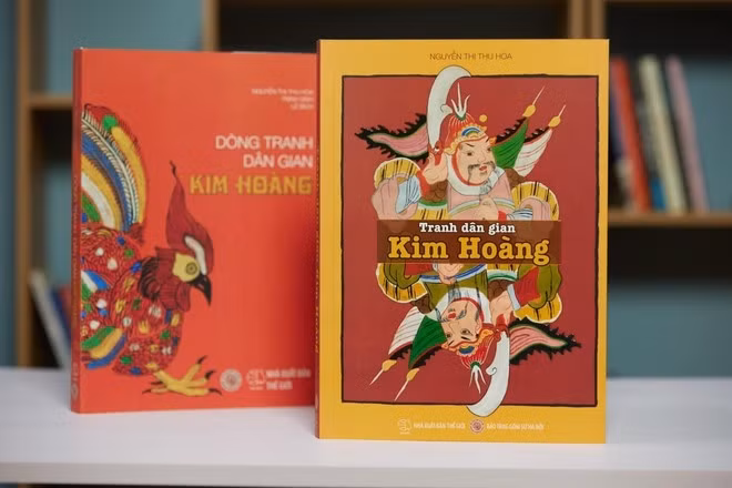 Cuốn sách "Tranh dân gian Kim hoàng" được đề cử Giải tác phẩm – Vì tình yêu Hà Nội. Ảnh: dangcongsan.vn