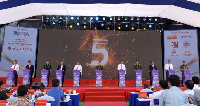 Nghi thức khởi công dự án nhà ở xã hội đầu tiên trên địa bàn tỉnh Cao Bằng.