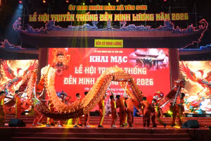 Khai hội truyền thống Đền Minh Lương