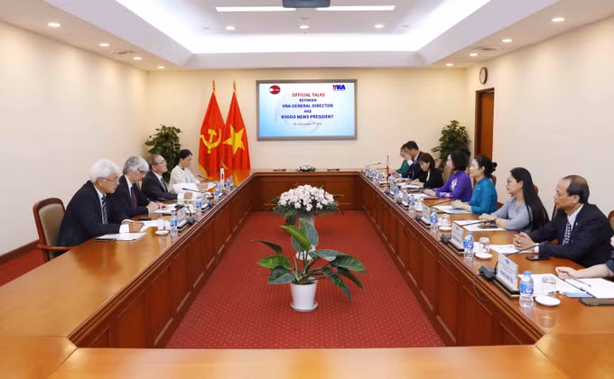 Phó Chủ tịch nước Võ Thị Ánh Xuân tiếp Chủ tịch Hãng Thông tấn Nhật Bản Kyodo News ảnh 6