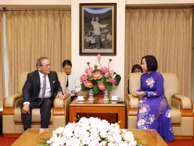 Phó Chủ tịch nước Võ Thị Ánh Xuân tiếp Chủ tịch Hãng Thông tấn Nhật Bản Kyodo News ảnh 5