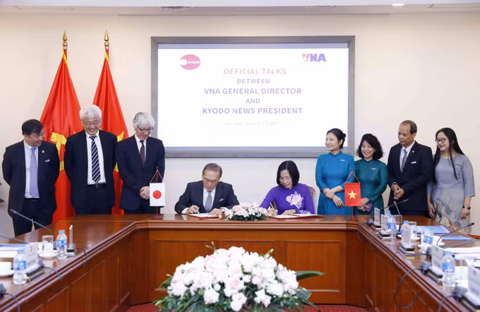 Phó Chủ tịch nước Võ Thị Ánh Xuân tiếp Chủ tịch Hãng Thông tấn Nhật Bản Kyodo News ảnh 7