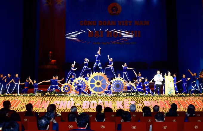 Khai mạc trọng thể Đại hội Công đoàn Việt Nam lần thứ XIII, nhiệm kỳ 2023-2028 ảnh 3