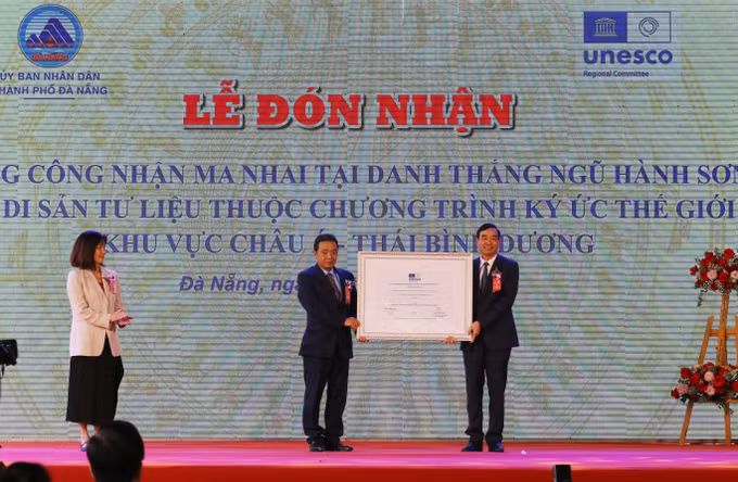 Đà Nẵng đón Bằng công nhận Ma nhai là Di sản tư liệu của khu vực châu Á - Thái Bình Dương ảnh 2