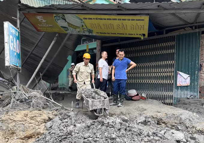 Lào Cai: Tập trung khắc phục hậu quả thiên tại và sự cố vỡ cống hồ thải quặng đuôi ảnh 3