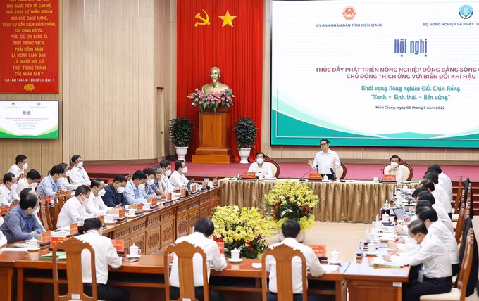 Thủ tướng Phạm Minh Chính dự Hội nghị thúc đẩy phát triển nông nghiệp Đồng bằng sông Cửu Long ảnh 1