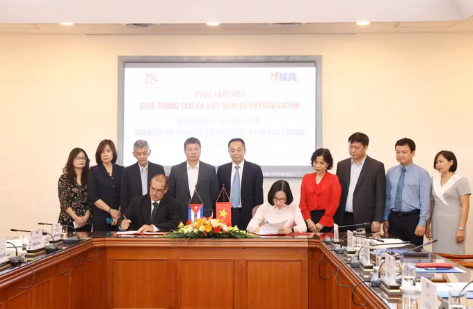 Khẳng định tầm quan trọng của hoạt động hợp tác giữa hai hãng Thông tấn xã Việt Nam - Prensa Latina ảnh 1