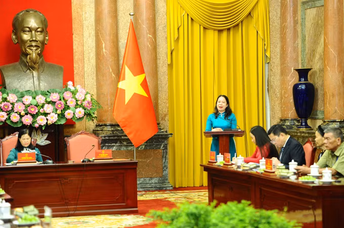 Phó Chủ tịch nước gặp mặt Đoàn đại biểu người có công tiêu biểu tỉnh Bắc Kạn ảnh 1